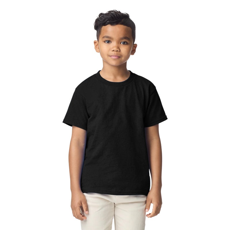 Gildan Youth DryBlend T-Shirt, Style G8000B, 2-Pack, Black, Small - Image 2